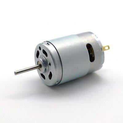 RS-385 High Speed Micro DC Motor Brushed Metal Stainless Steel Gear Motor 24V for Power Tools Popping Machines Massage Equipment