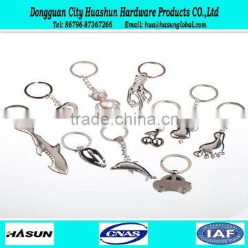 custom wholesale low price metal keychain in various shape