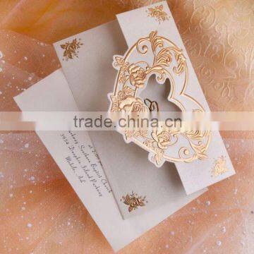 Custom laser cut wedding invitation card,personalize wedding greeting card