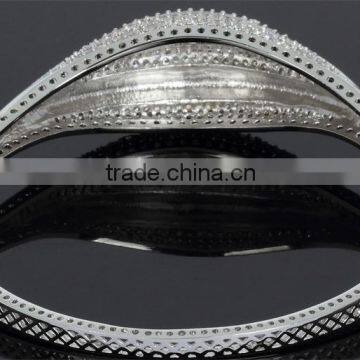 Brass Bracelet Luxury Wedding Gift Romantic Women Marriage Bangle Jewelry Gold photo-4