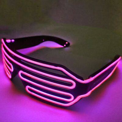 Party Decoration Bar Gift USB Charging Light up Party Glow Glasses Wholesale Flashing LED Sunglasses