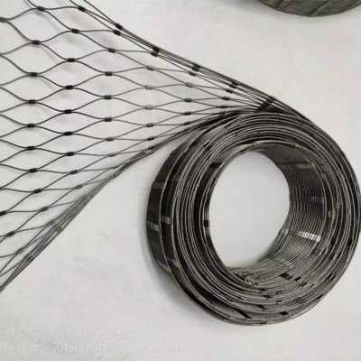 Animal Cage Building Decorations Flexible Stainless Steel Wire Rope Netting Zoo Aviary Fence Wire Rope Mesh