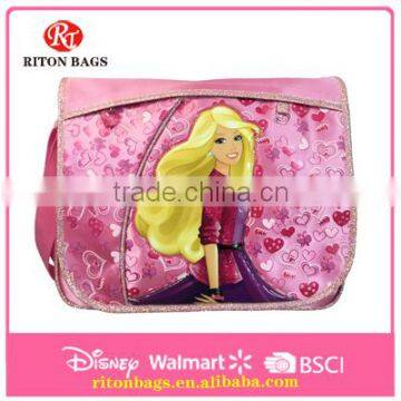 Top Quality Custom Messenger Bag for Girls Printed with Barbie Girl
