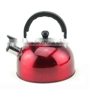 Stainless Steel outdoor Whitling Kettle Red Color 3L