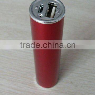 Cylindrical OEM power bank 3000mAh for all mobilephone PB001