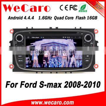 Wecaro WC-FU7608 Android 4.4.4 car dvd player indash for ford s-max navigation sd card 2008 2009 2010 mirror link