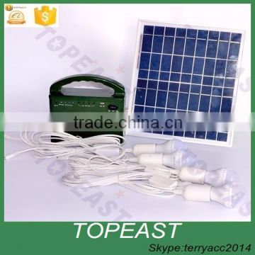 Outdoor & Indoor Solar Power Panel LED Light Kit