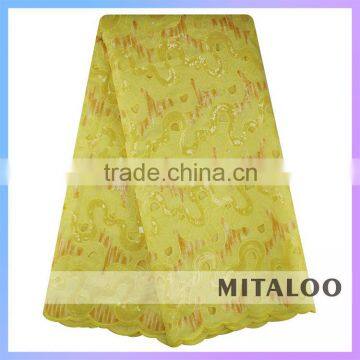 Mitaloo MOG0202 Good Quality 100% Polyester Oganza Lace Fabric Net Lace Double Lace