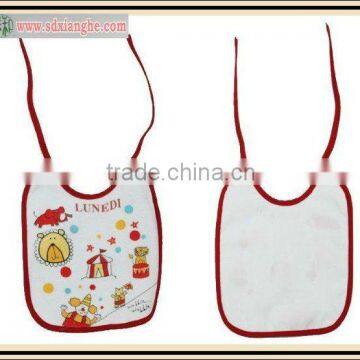 Good quality for 100% cotton towel fabric baby bibs high quality