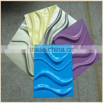 Home Decor Art Designer Exterior 3D Board PVC Acoustic Wall Panel For Wholesale