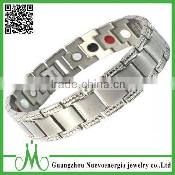 Fashion titanium bio bracelet 4 in 1 men health bracelet jewelry