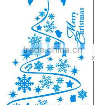 Black Vinyl Christmas Wall Decals for Window Decoration photo-3