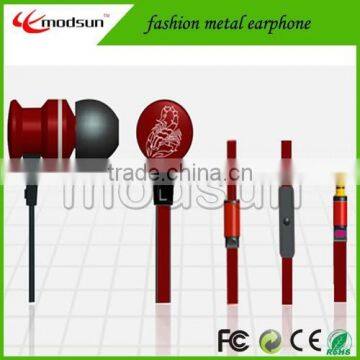 Chinese zodiac creative metal earphone. Popular constellation design .fashion 3.5mm jack stereo earphone (EP-J259)