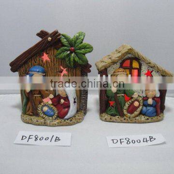 polyresin nativity led