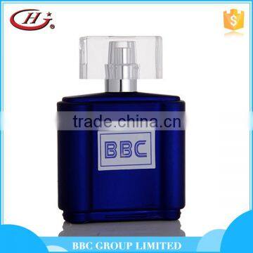 BBC Metallic Series-MF010 Unique design spray blue glass bottles natural royal perfume