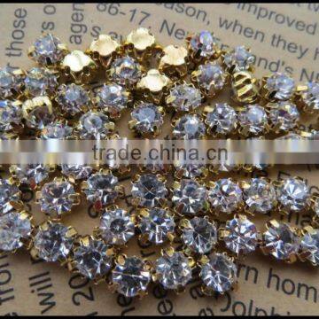 High quality crystal rhinestone claw! Wholesale rhinestone in settings!Bulk metal base rhinestone claw rhinestone in setting!!