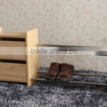 wooden shoe rack