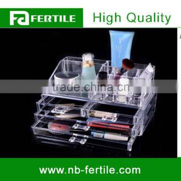 WFZ wholesale acrylic makeup organizer with drawers