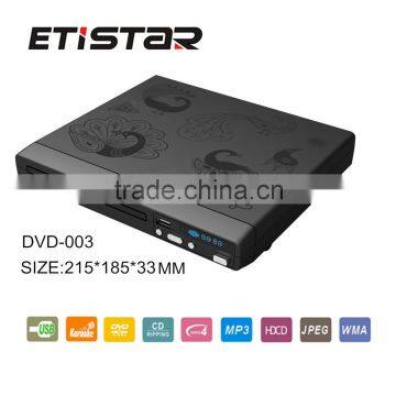 Full plastic DVD Player with USB LED display