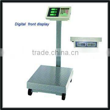 Dual LCD Display Digital Weighing Machine With Wheels