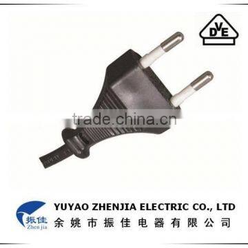 250V VDE Two Pin ac Power Plug Power Cord