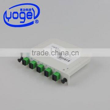 Various Coupling Ratio CATV SC/APC with Insert Type 1x4/1xN Fiber Optic PLC Splitter Coupler                        
                                                Quality Choice