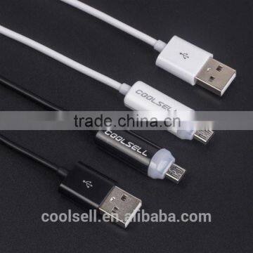 Bulk Price For Samsung Fashion Smart Changing Light LED Reversible USB Cable photo-5