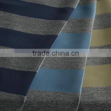 2015 new pattern color yarn multi stripe sheer curtains