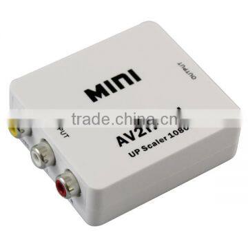 Mini CVBS AV to HDMI Video Converter Up Scaler 1080P AV2HDMI