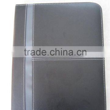 A4 Zipper pu Leather Portfolio Conference Folder photo-2