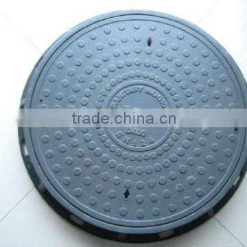 EN124 B125 anti-theft grey cast iron manhole cover