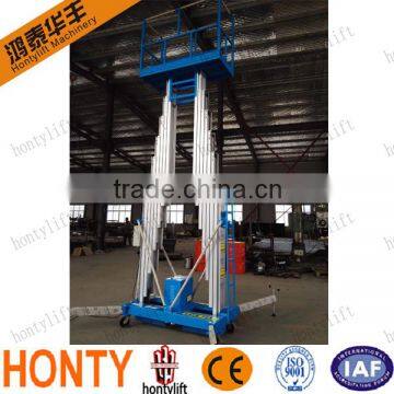 2016 Best Popular Double-mast aluminum hydraulic scissor lift