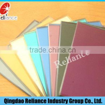 6mm colorfull paint glass for building Decorative