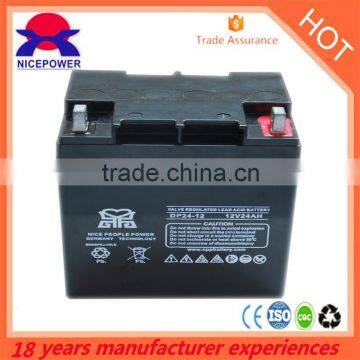 maintenance free vrla battery12V24AH energ ystorage batterys