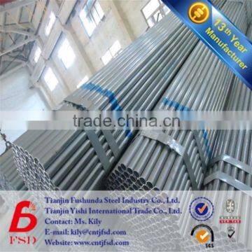 China Steel Pipe Mill Schedule 80 Galvanized Round Section Pipe