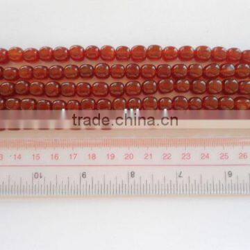 Gemstone red agate nugget cubic jewelry beads