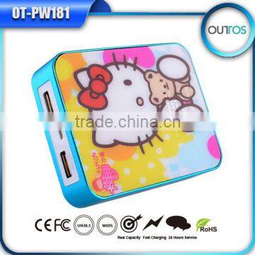 Mobile phone 5200mah power bank 18650 oem aluminium power bank for apple samsung nokia