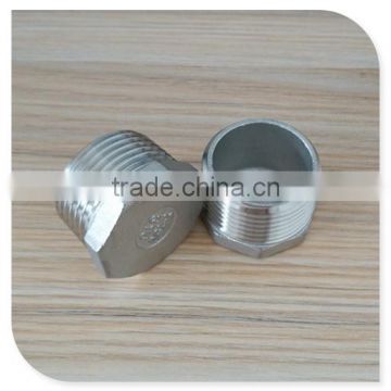 Stainless Steel Threaded Pipe Fitting 1" Cast Plug NPT Taper Male Thread