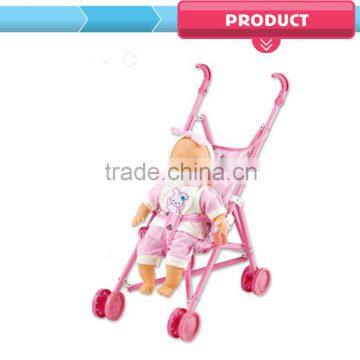 16 Inch Silicone Baby Born Dolls New Stroller Toy Kids With Lowest Price photo-3