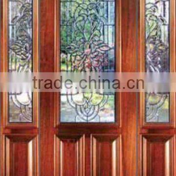 Unequal Double Glass Home Doors Design DJ-S9111MST-4