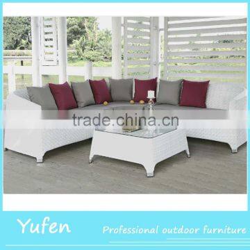 2016 latest rattan furniture corner sofa set