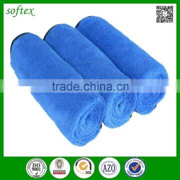 China supply custom 16x24inch 380 gsm plush ultra thick microfiber cloth for car