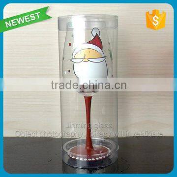 Handpainted Drinking Glass Goblet Cup Red Wine Drinking Glass Cup Long Stem Goblet Glass