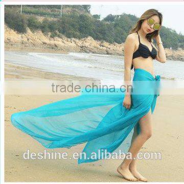 Wholesale women beach colored pareo ZX1625