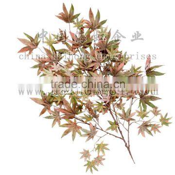 2015 natural touch artificial leaf, 45-120cm artificial maple spray, fire retardant artificial foliage,artificial maple branch