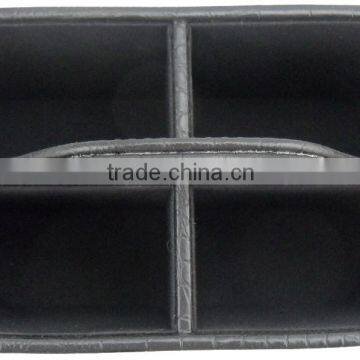 Leather Universal TV Remote Control Organizer Holder photo-4