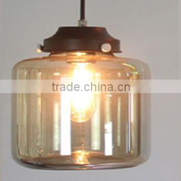 Modern glass cognac chandelier ceiling LED E27 lamp