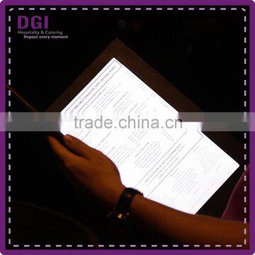 A4 electronic menu / led light bar cover (Patent 2014-2-0239452.0) / Light up menu