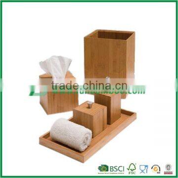 FB7-2006 bamboo bathroom accessories sets,soap box