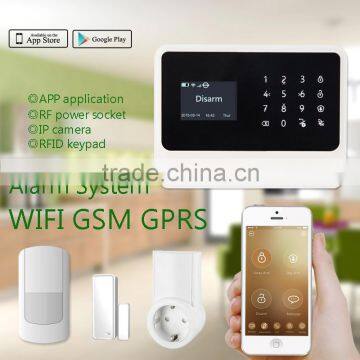 home wireless alarm system G90B LCD screen multi-language wifi gsm gprs alarm system